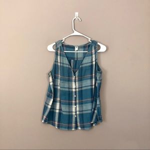 Old Navy relaxed/slouchy button down tank